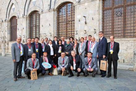 La delegazione al completo a Siena con il Presidente Lupi e lâ€™Assessore Cinelli Colombini